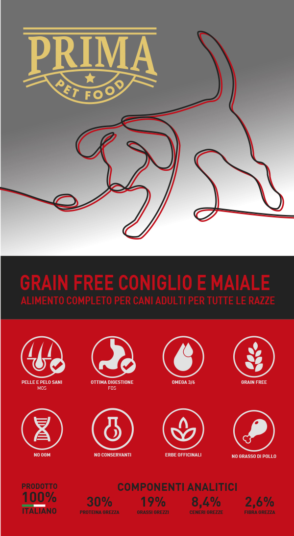 grain free coniglio e maiale
